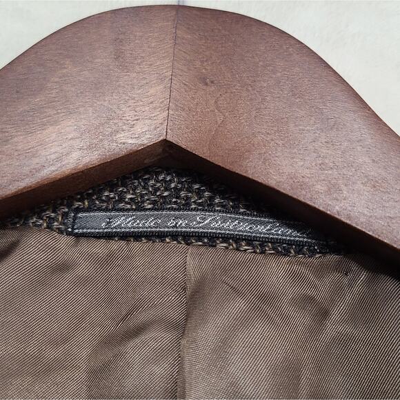 Ermenegildo Zegna For Julius Men's Brown Wool / Cashmere Blend Blazer Size 48 - Picture 6 of 7
